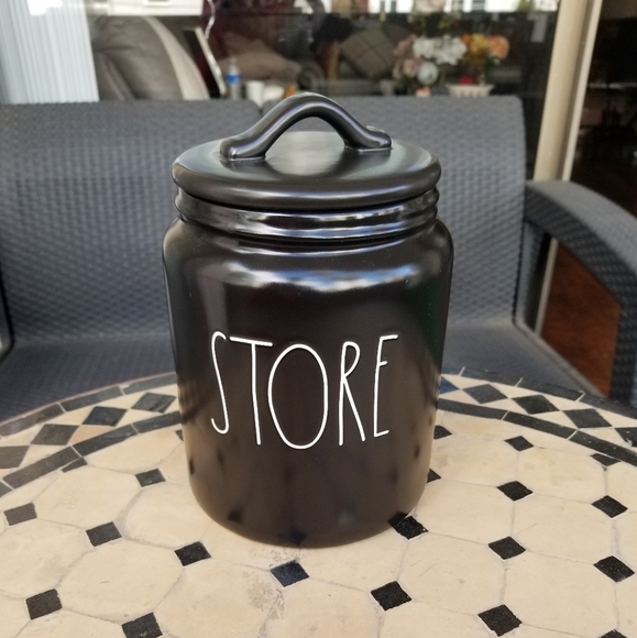 Rae Dunn Kitchen Rare Black Rae Dunn Store Canister Poshmark